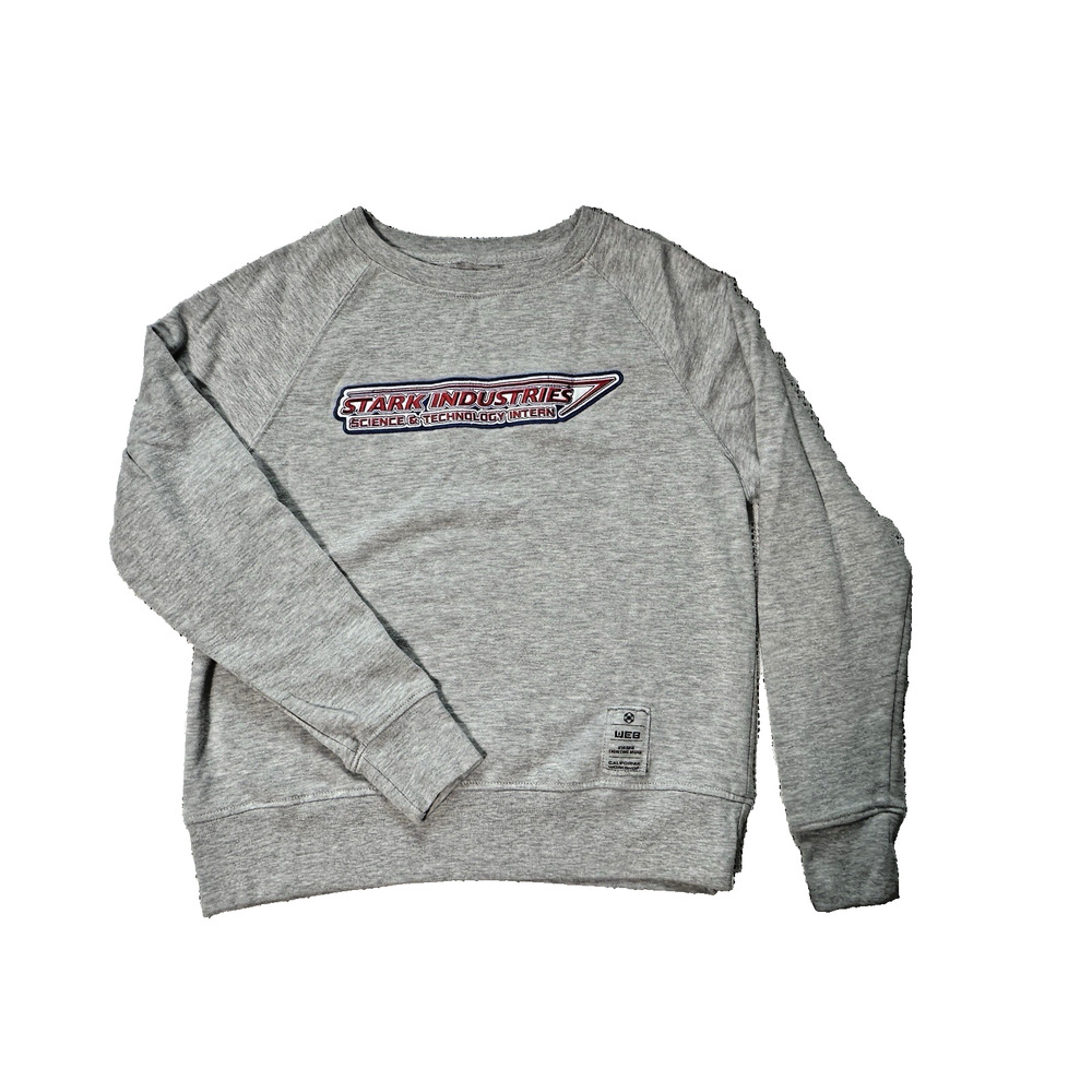 Marvel Stark Industries Science & Technology Intern Gray Sweatshirt Womens XS/S